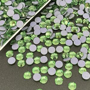 Shaka Erinite Hotfix Rhinestones Flat Back Hot Fix Glass Crystal AB Rhinestone Iron On Crystal  For Costumes Design
