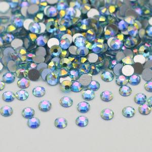 Wholesale Glitter Glass AB Crystals Nail Art Rhinestones Flat Back Non Hotfix Rhinestone Diamond for Fashion Jewelry Earring