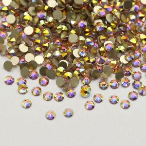 Wholesale Rhinestone 2088 Round Shape 16 Cut Faces High Quality Non Hotfix Crystal Sun AB Rhinestone for Garment Decorations