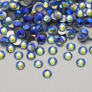 Lt sapphire AB  SS3-SS30 Wholesale Glass Crystal SS3-SS30 Non Hot Fix Rhinestone