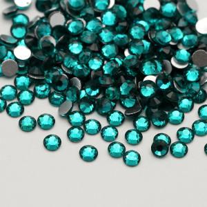 Blue zircon SS3-SS30 Factory non hotfix crystal Jelly Bottom Resin Rhinestones flat back rhinestone for cat pendan