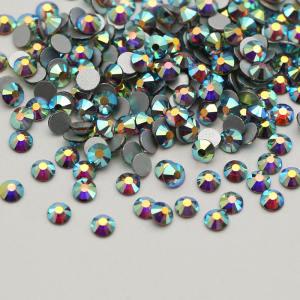 Boutique Blue SS3-SS30 non hot fix flatback glass rhinestone nail decoration crystal