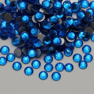 Capri Blue SS3-SS30  Nail Flatback Stone Glass Flat Back Non Hot Fix Crystal