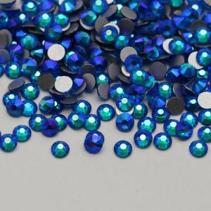 Capri Blue AB SS3-SS30  Non Hotfix Strass Clear Nail Art Crystal Stones Flatback Glass Crystal Rhinestones