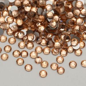 Champagne SS3-SS30  High Quality Stone Glass Non Hot Fix Flatback Nail Art  Crystal Rhinestone