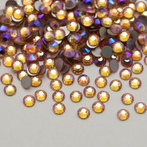 Champagne AB SS3-SS30 High Quality  non hot fix flatback glass rhinestone nail decoration crystal ab flat back rhinestones