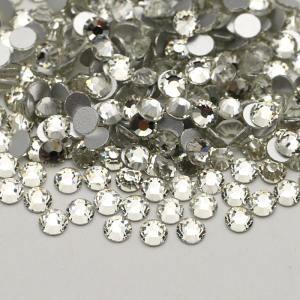 Crystal SS3-SS30  Crystal  Flat Back Crystals Non Hot Fix Glass Rhinestones For Christmas Cups