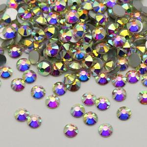 Crystal AB SS3-SS30 High Quality Hotfix Rhinestone Grade Flat BackCrystal Rhinestones For dresses