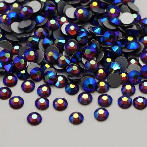 Dark amethyst AB SS3-SS30 Fashion Nail Crystal Stones Non Hotfix Strass Flatback Glass Nail Rhinestones