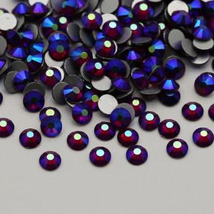 Dark siam AB SS3-SS30 Best Selling Flat Back Glass non Hot Fix Rhinestone - 副本