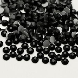 Jet SS3-SS30 High quality Flat back Nail Crystal Stone Glass Rhinestone For DIY Crafts