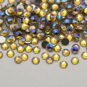 Jonquil AB SS3-SS30 Glass Crystal AB No Hot Fix Rhinestones For Wedding Dress