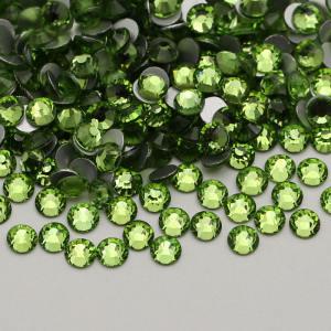 Lt.peridot SS3-SS30 High Quality non Hot fix Rhinestone Grade Flat Back Round AB Crystal Rhinestones For dresses