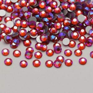 Orange AB SS3-SS30 Non hot fix stones bling crystal rhinestone and wholesale hotfix rhinestones suppliers flat back hotfix crystals