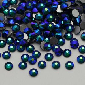 Peocock blue AB SS3-SS30 Flat Back Glass Rhinestones Bulk Wholesale 2028 Non Hotfix Crystal Rhinestones