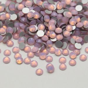 Pink opal SS3-SS30 Round Crystal Stone Glass Rhinestone Flat Back Non Hotfix Rhinestone for Nail Art Garment Making