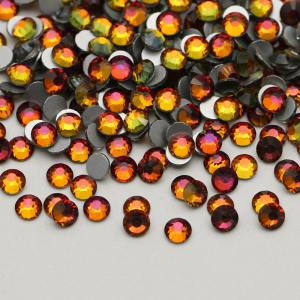 Red Volcanic SS3-SS30 High Quality Glass Rhinestones Flat back non hotfix Nail Rhinestones Bulk For Tumbler Cups Sublimation mugs