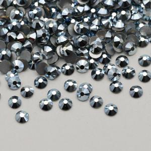 Sky blue metal SS3-SS30 flat back crystals rhinestone non hotfix crystal For garment