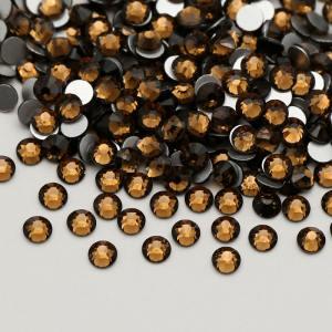 Smoked topaz SS3-SS30 Hot sale Diamond Crystals Stones Non Hotfix Flat Back Glass Rhinestones For Decoration