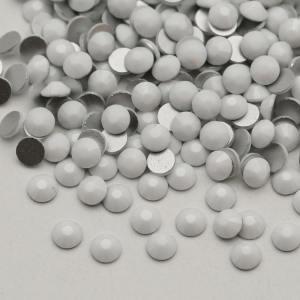 Solid white SS3-SS30 Non hot fix flat back glass rhinestone