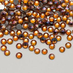 sunset glory SS3-SS30 High quality crystal  glass non hotfix flat back rhinestones bulk crystal ​