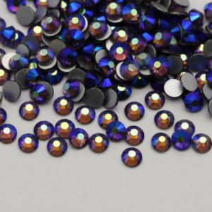 Tanzanite AB SS3-SS30 Best Quality Crystal AB Flat Back non Hot Fix Stras Nail Rhinestones Crystal
