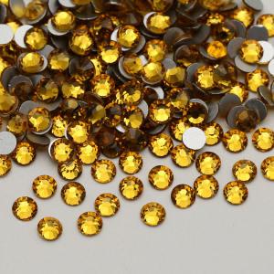 Topaz SS3-SS30 Flat Back Non Hot fix Glitters Rhinestone