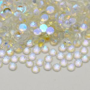 White aurora SS3-SS30 text bling crystal rhinestone 