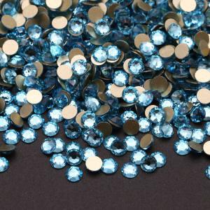 SS20 Aquamarine Austrian Swarovski Crystal Rhinestones 2088 Flatback Rhinestones Wholesale AB for High-end Nail Art Supplies DIY