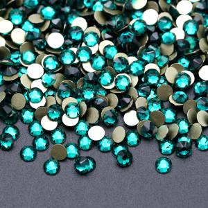 SS20 Blue Zircon 2088 16 Cut Non Hotfix Rhinestones Rhinestone 8 Big 8 Small Star Cut 16 Facets Flat Back Crystal Non Hot Fix Stone with Strong