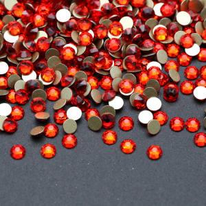 SS20 Lt Siam Wholesale 2088 16 Facets SS16 SS20 SS30 Non Hotfix Rhinestones Bulk Bling FlatBack Crystal Glass Stones Garment Accessories