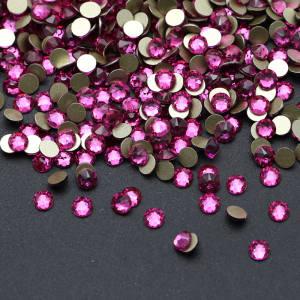SS20 Fuchsia 16 Cut Facets Flat Back Crystals SS10 SS16 SS20 2088 Flat Back Hot Fix Rhinestones for Women Dress