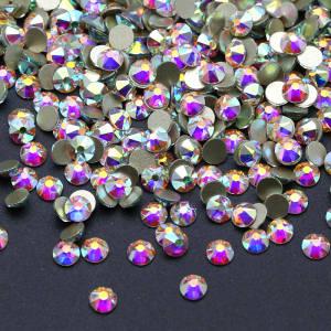 SS20 Crystal AB 2088 Round Flatback Rhinestones with Glow in the Dark Non Hot Fix for Shoes Bags Garment And Nail Art