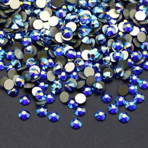SS20 Sapphire AB Hot Sale NHF 2088 Non Hot Fix Rhinestone Flat Back Glass Crystal Rhinestone for Nail Art