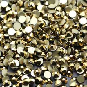 SS20 Mine Gold 2088 Rhinestones Crystal High Quality 8 Big 8 Small Flatback Stone for DIY Crafts Nail Art Decorations