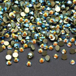 SS20 Olive AB 2088 16 Facets Non Hotfix Nail Art Rhinestone Crystals Stones AB Rhinestones Flat Back