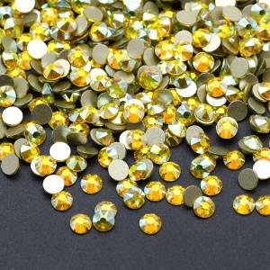 SS20 Citrine AB16 Facet 5mm ab Rhinestones 2088 Flat Back Rhinestones Non Hotfix Glass for Nail Art DIY Crafts
