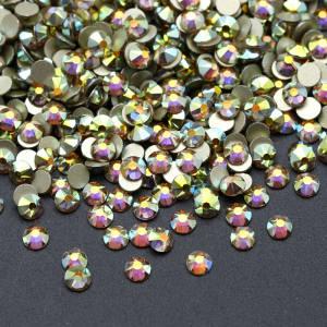 SS20 Lt Col Topaz AB 2088 DIY Flat Back Crystal Rhinestones Non Hotfix Glass Stones Strass Glue On For Nailart