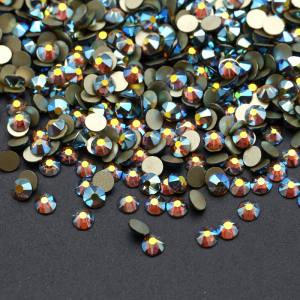 SS20 Smoked Topaz AB Factory 16 Cut 2088 Rhinestones Crystal AB  Glass Rhinestone Non Hot Fix Flat Back for Nail Art