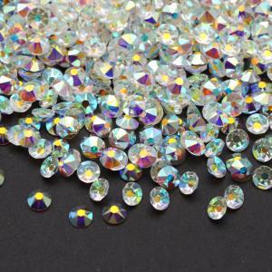 SS20 Unfoiled Clear AB 2088 16 Cut Flat Back Glass Rhinestone Non Hot Fix AB Nail Crystal Popular Bulk Shoe Bag Garment SS16 SS20 SS30