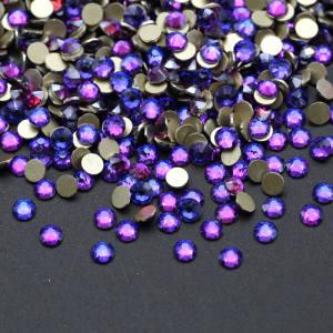 SS20 Purple Velvet 2088 16 Cut Facets Starry Sky SS20 Flatback Glass Stone Wholesale Rhinestones Embellishments for Clothing