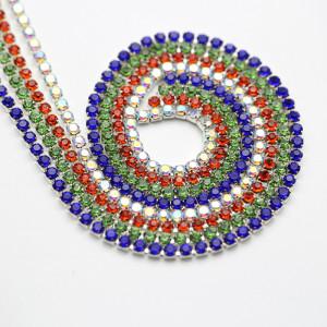 Crystal Diamond Beads for Jewelry Making Rhinestone Cup Chain Trimming Glass Cup Chains Jewelry DIY Accessories