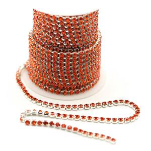 10Yards SS6 to SS18 Close Glitter Rhinestones Chain Crystals Sew on Rhinestone Cup Chain Strass Chain for Garment DIY