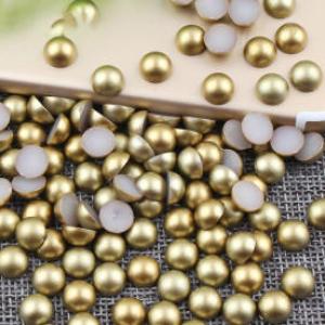 Wholesale Flat Back ABS Pearl Beads DIY Loose Plastic Half Pearl Beads for DIY Shoes Decoration